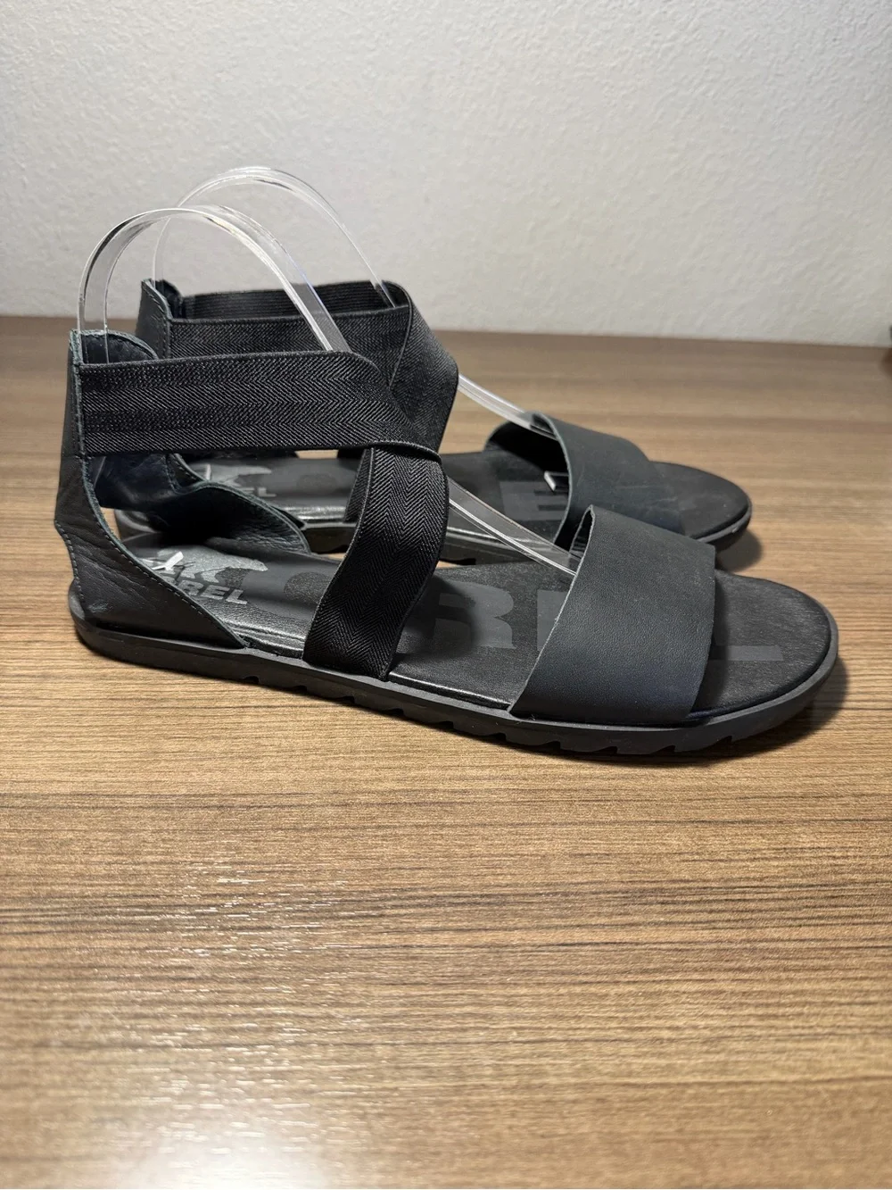 Sorel Ella II Sandal in Black Leather